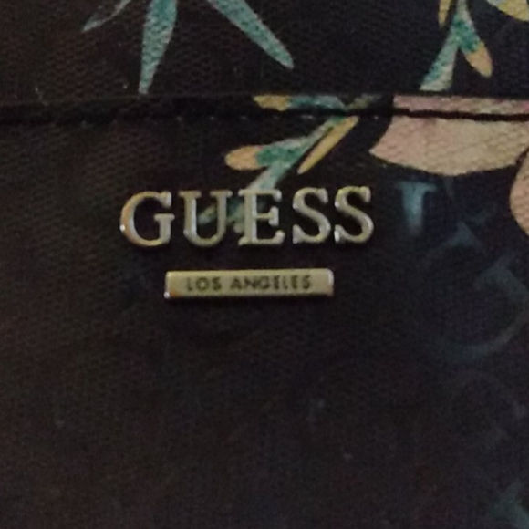 Guess Black Floral Purse - Picture 4 of 4